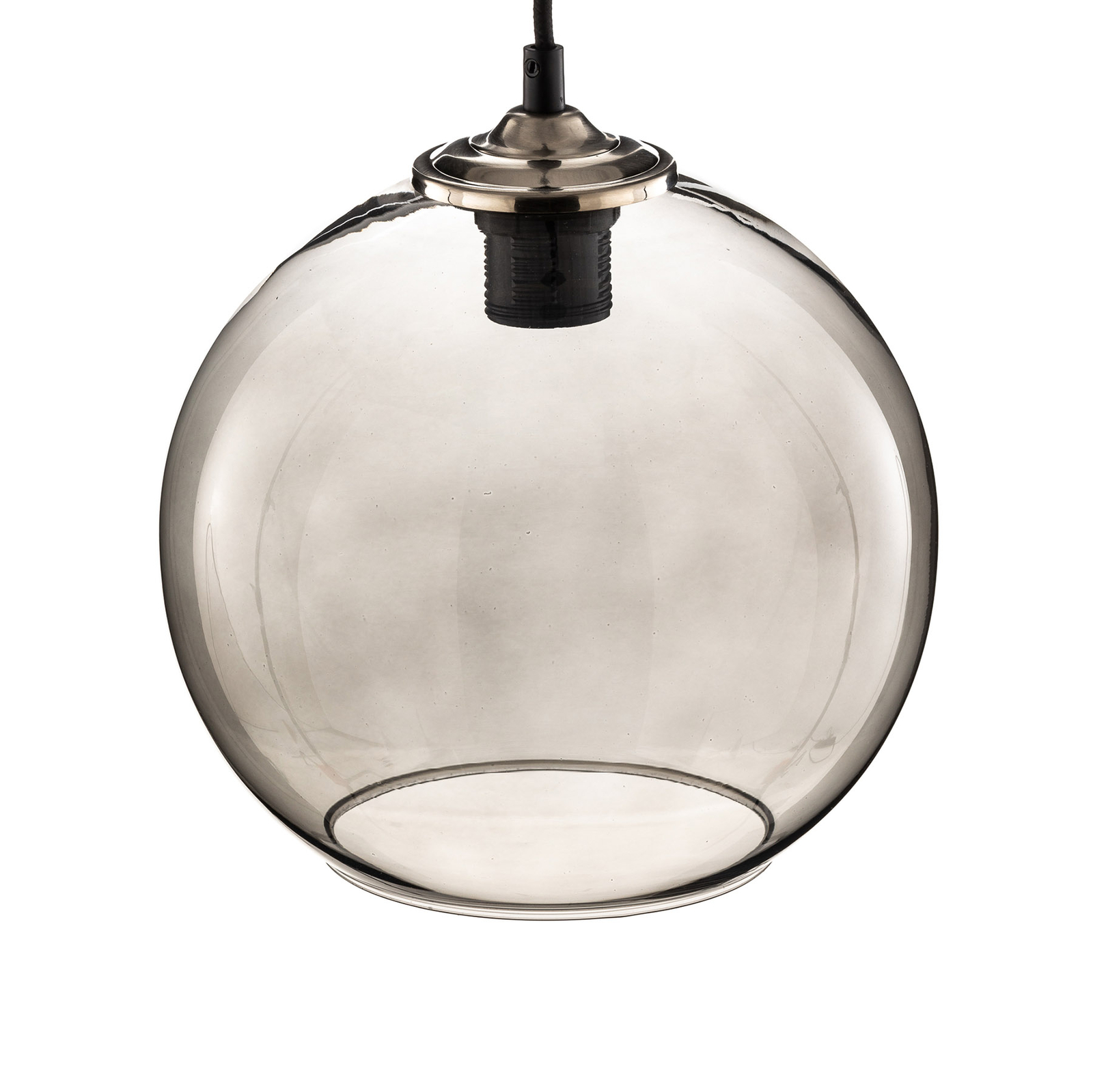 Hanglamp Lima opaalglas zwart 3-lamps Bündel