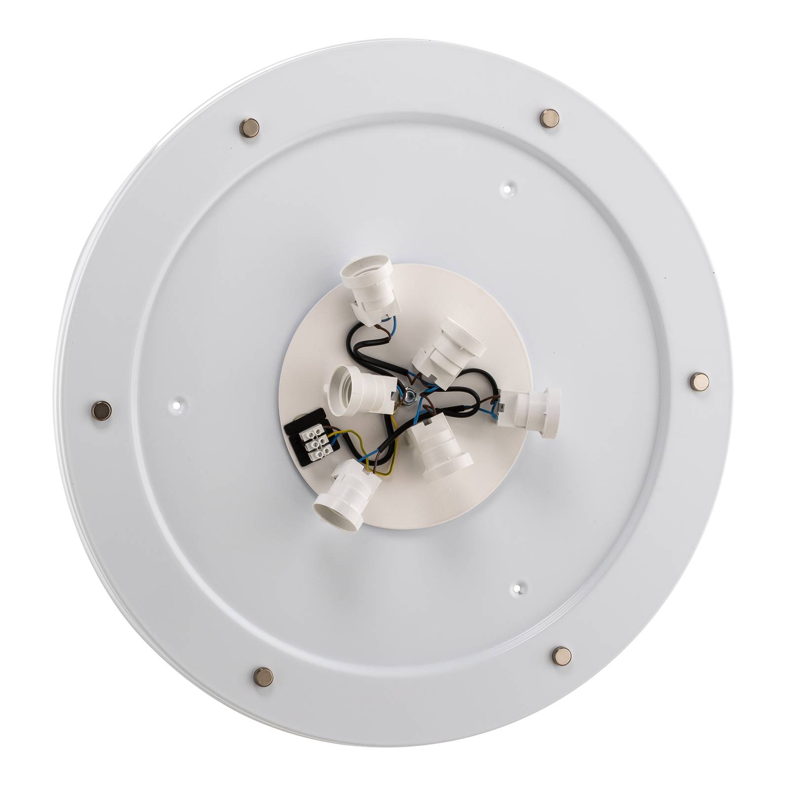 Lampa sufitowa Rondo, szara Ø 80 cm