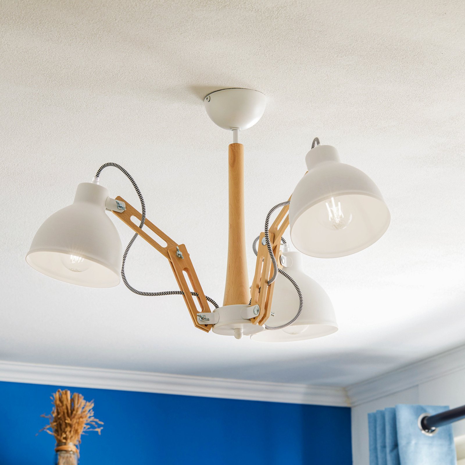 Plafondlamp Skansen 3-lamps instelbaar, wit