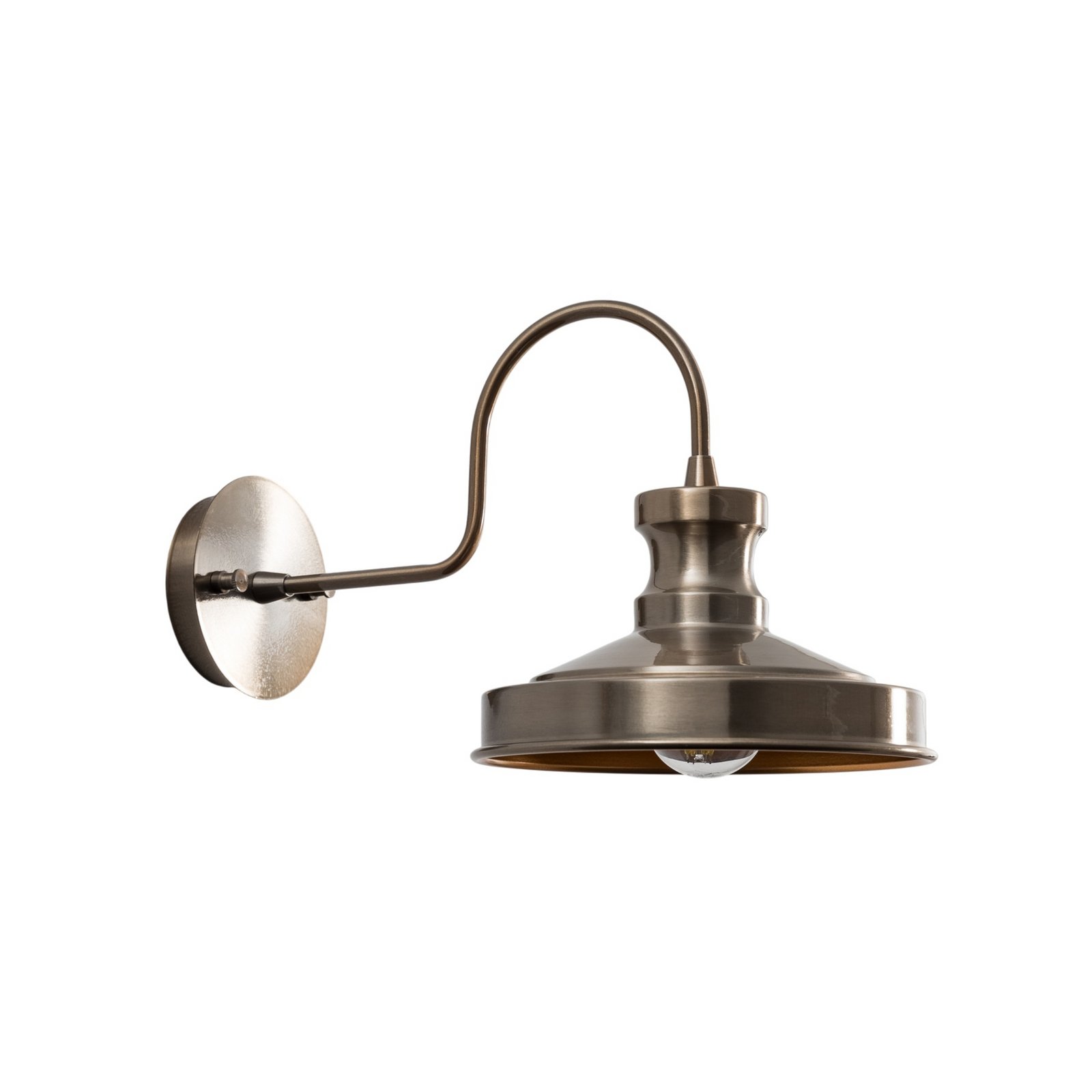 Απλίκι Berceste, χρυσό, μέταλλο, ύψος 23 cm, E27 Απλίκι Berceste, χρυσό, μέταλλο, ύψος 23 cm, E27