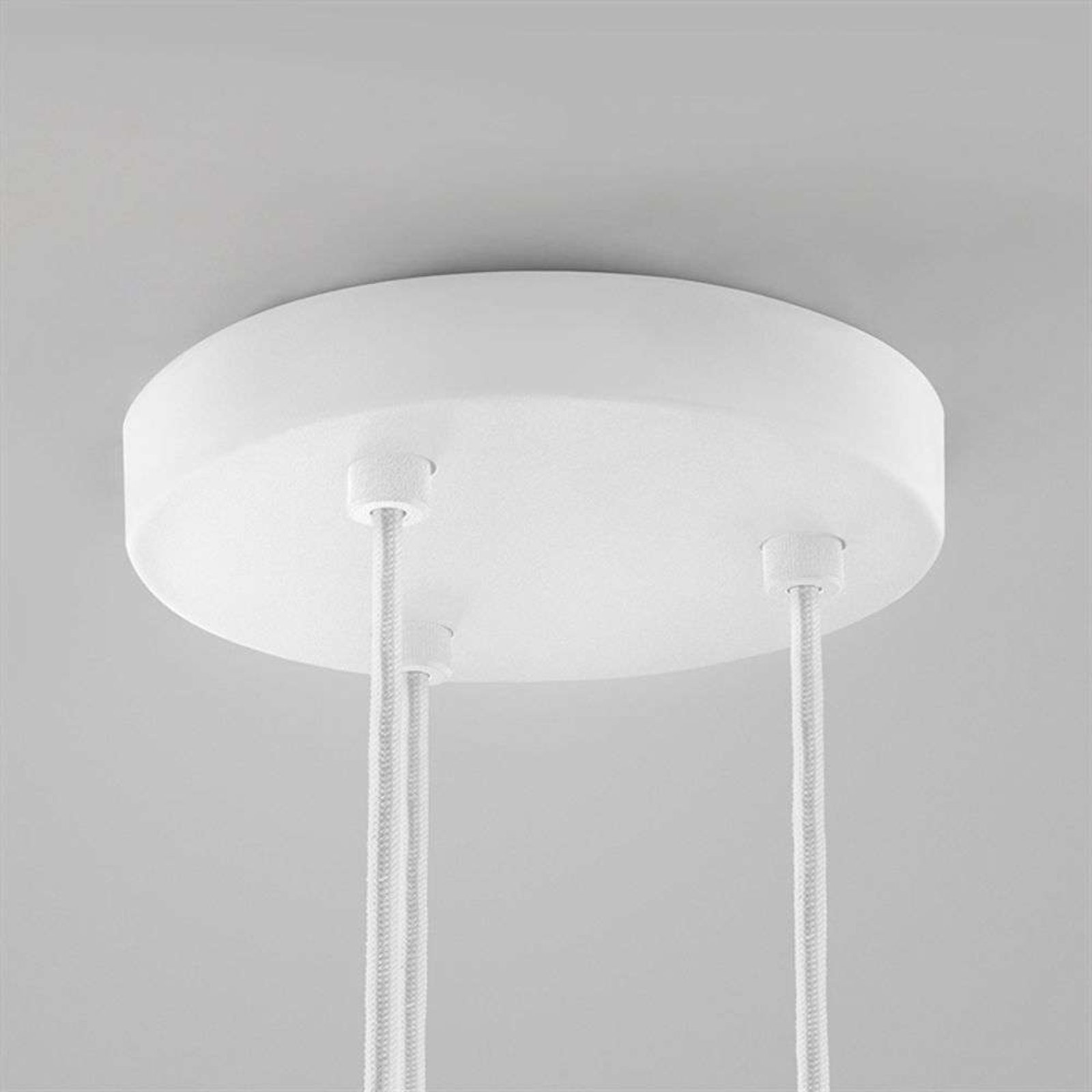 Ceiling Base Ø200/3 Pendants White - LIGHT-POINT