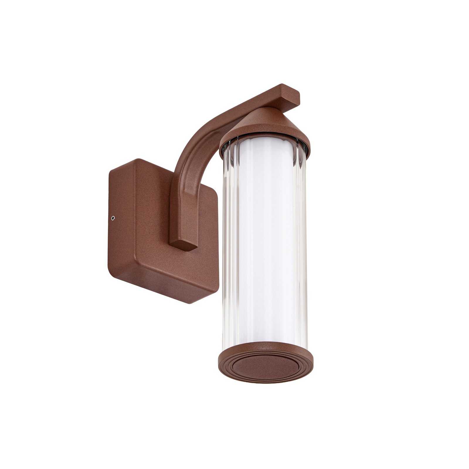 Lindby LED buiten wandlamp Neravio, roest, hoogte 26 cm, IP54