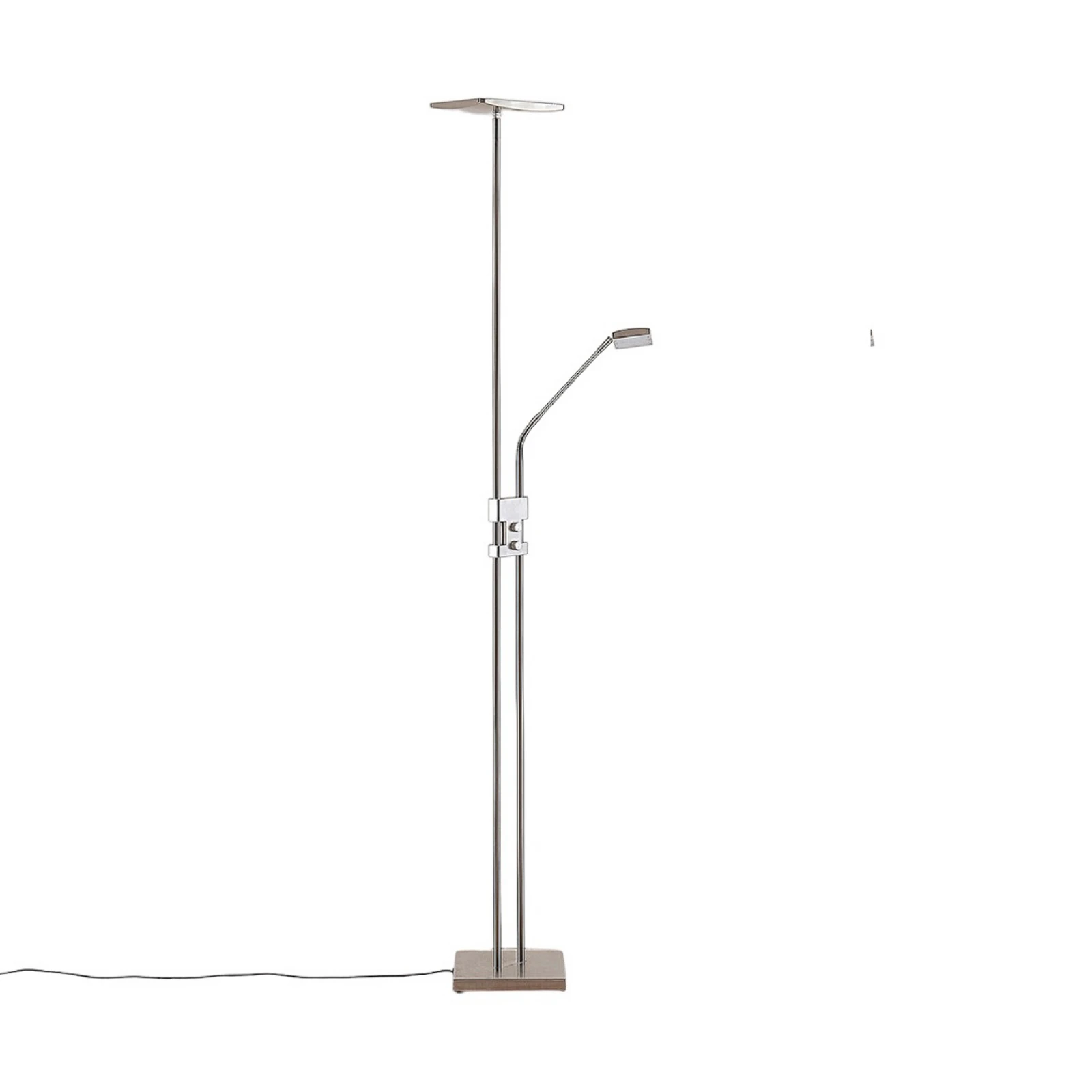 Lindby LED-Stehlamp Jonne, γωνιακή, βραχίονας ανάγνωσης, ρυθμιζόμενη ένταση