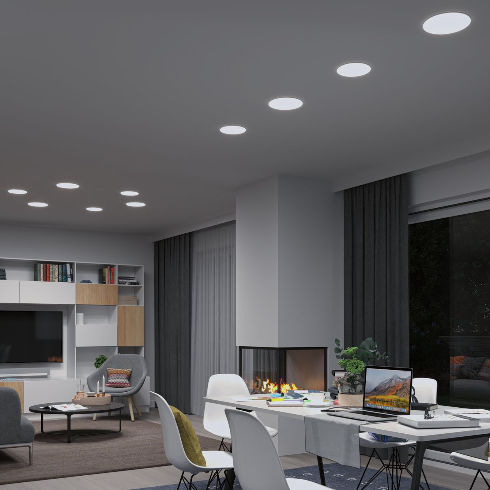 Paulmann LED-Panel Veluna rund 3-Step WhiteSwitch