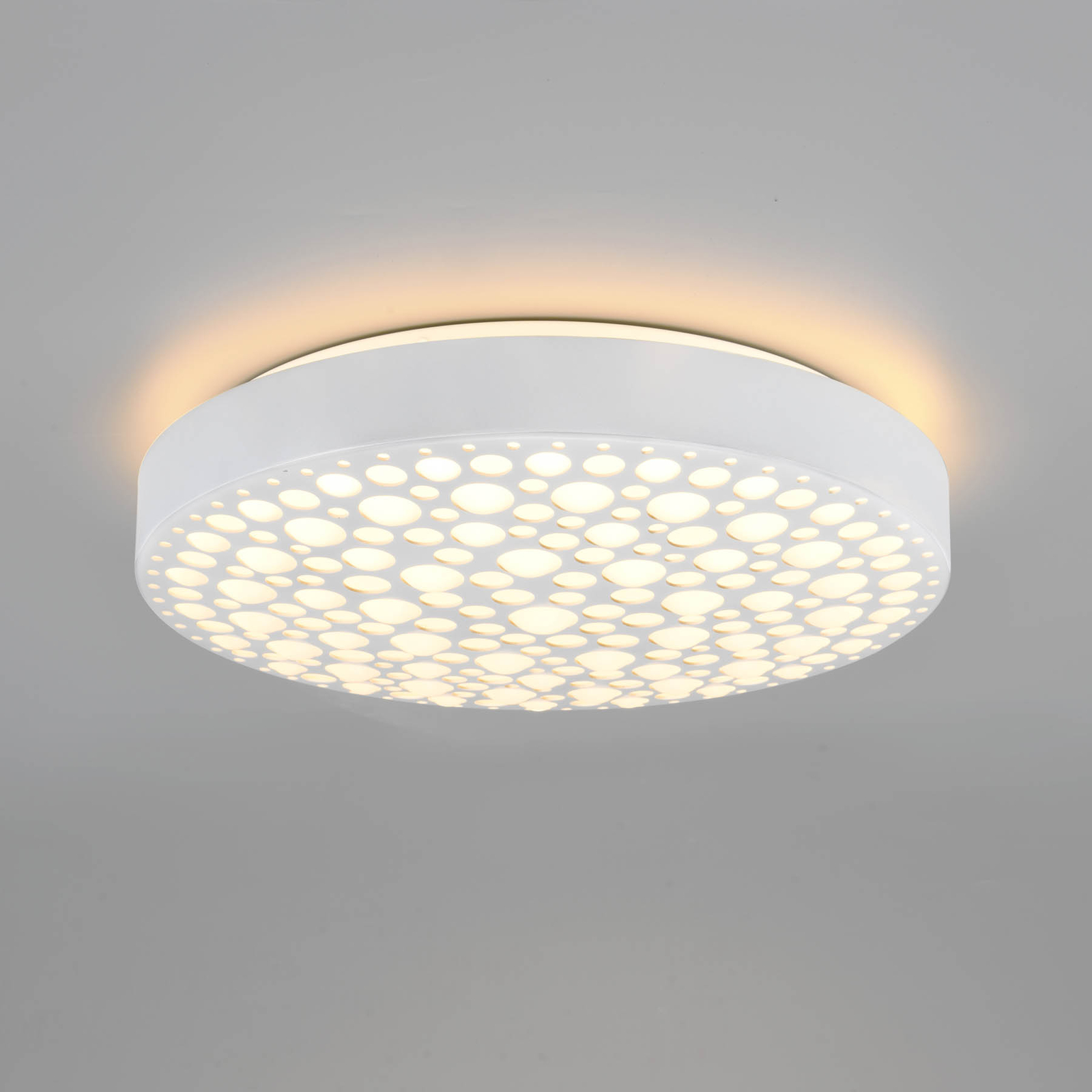 Plafoniera LED Chizu Ø 40,5 cm dimming RGB bianco