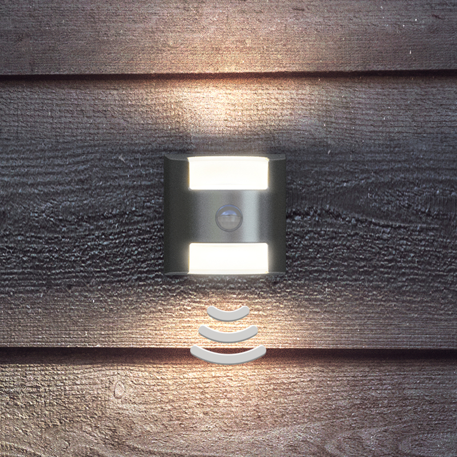 PHILIPS Functional LED outdoor wall light Grass, stainless steel, plastic, 4.5 W, energy efficiency: A+, W: 12.9 cm, H: 12.8 cm