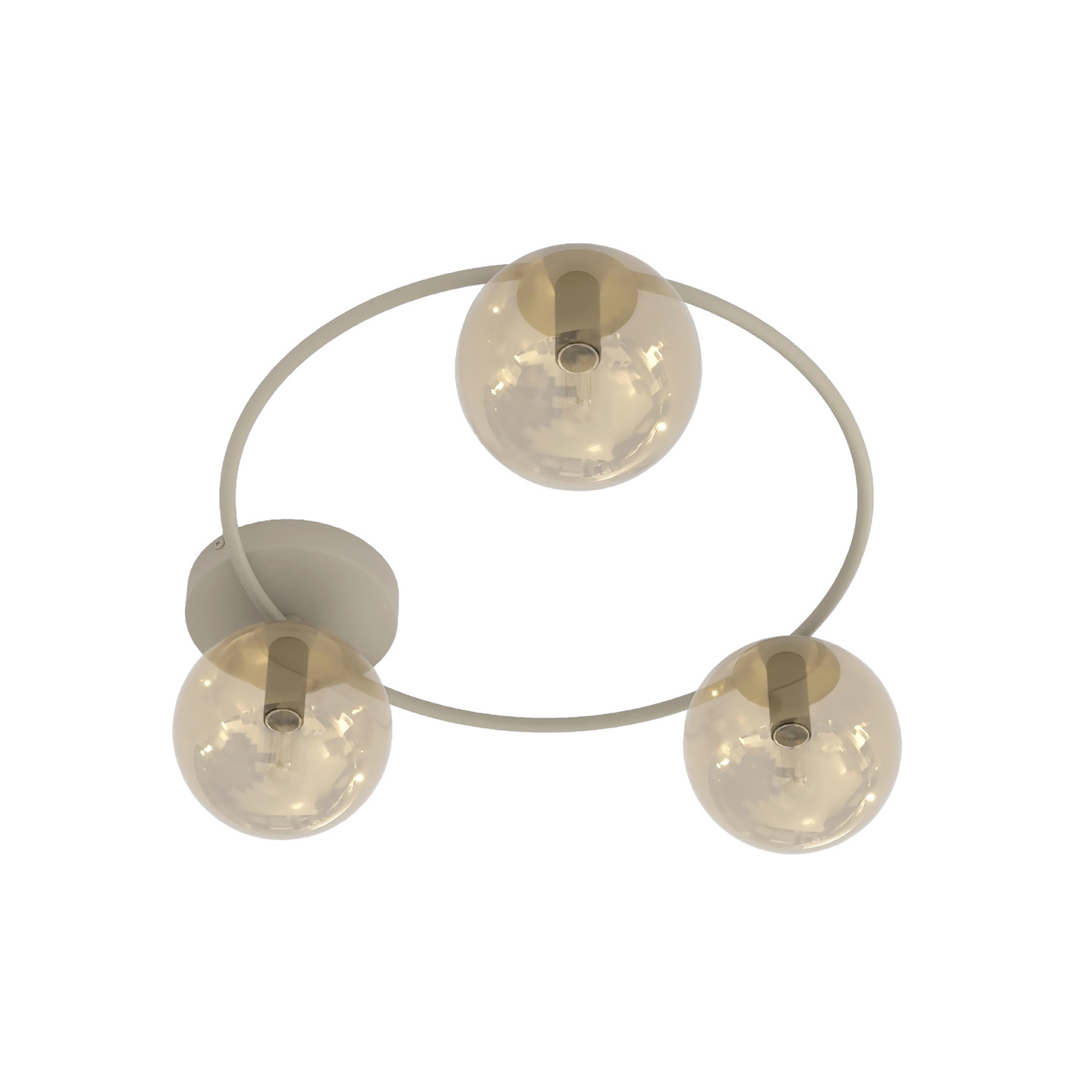 Sopra ceiling light, beige, Ø 47 cm, 3-bulb, glass/metal, E14 Sopra ceiling light, beige, Ø 47 cm, 3-bulb, glass/metal, E14