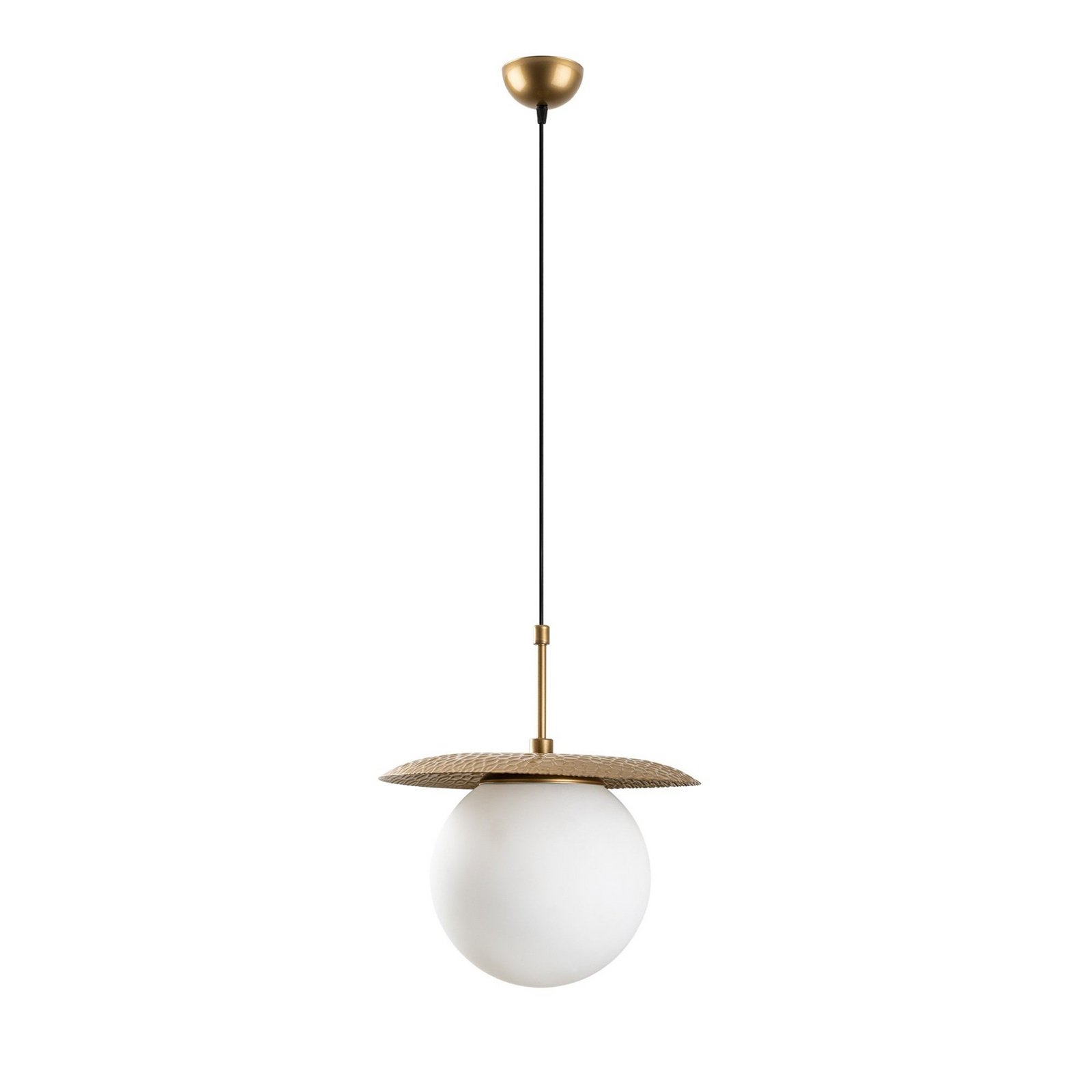 Suspension Anemon, dorée, verre, Ø 30 cm, E27