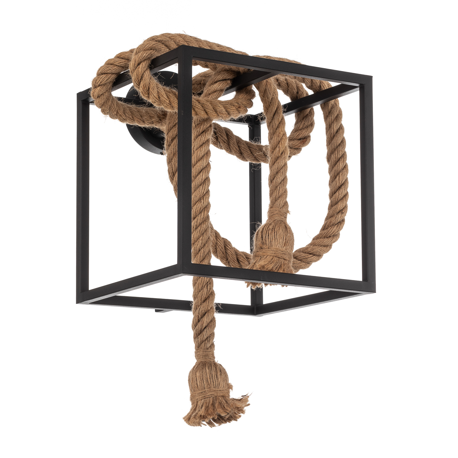 Lucande Vlados applique design, cage, 29 cm