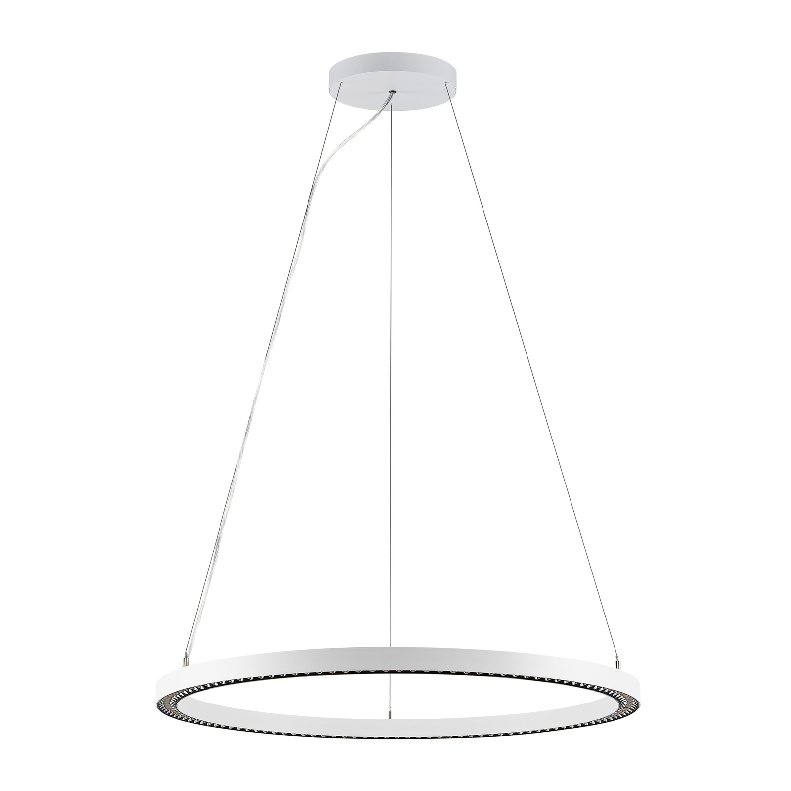 LED-riippvalgusti PERFORA PRO L, Ø 91 cm, valge, DALI üles/alla, CCT