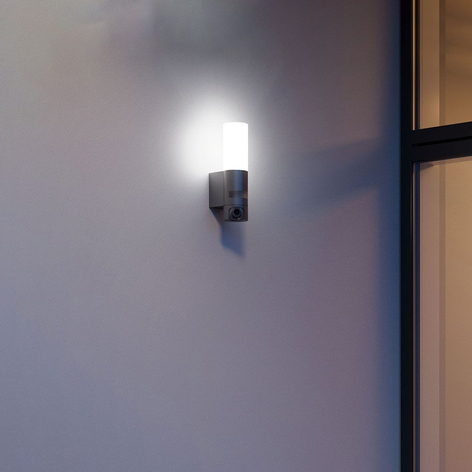 Sensor-LED-Außenwandleuchte L 620 Cam, anthrazit
