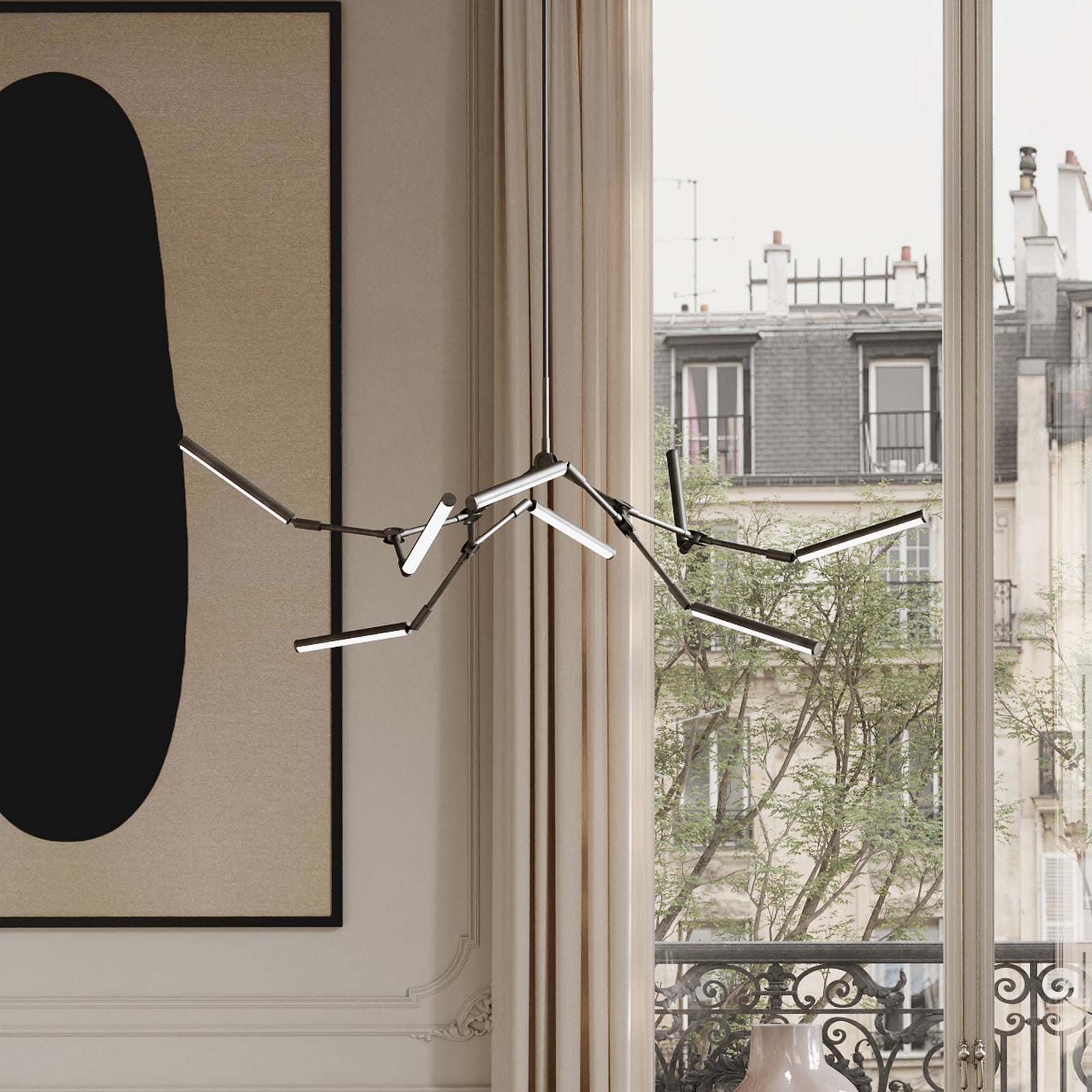 LED viseća lampa, brončana, 124 cm, 8 žarulja. - 101 Copenhagen