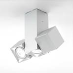 Milan Dau Spot plafoniera 3 luci alluminio