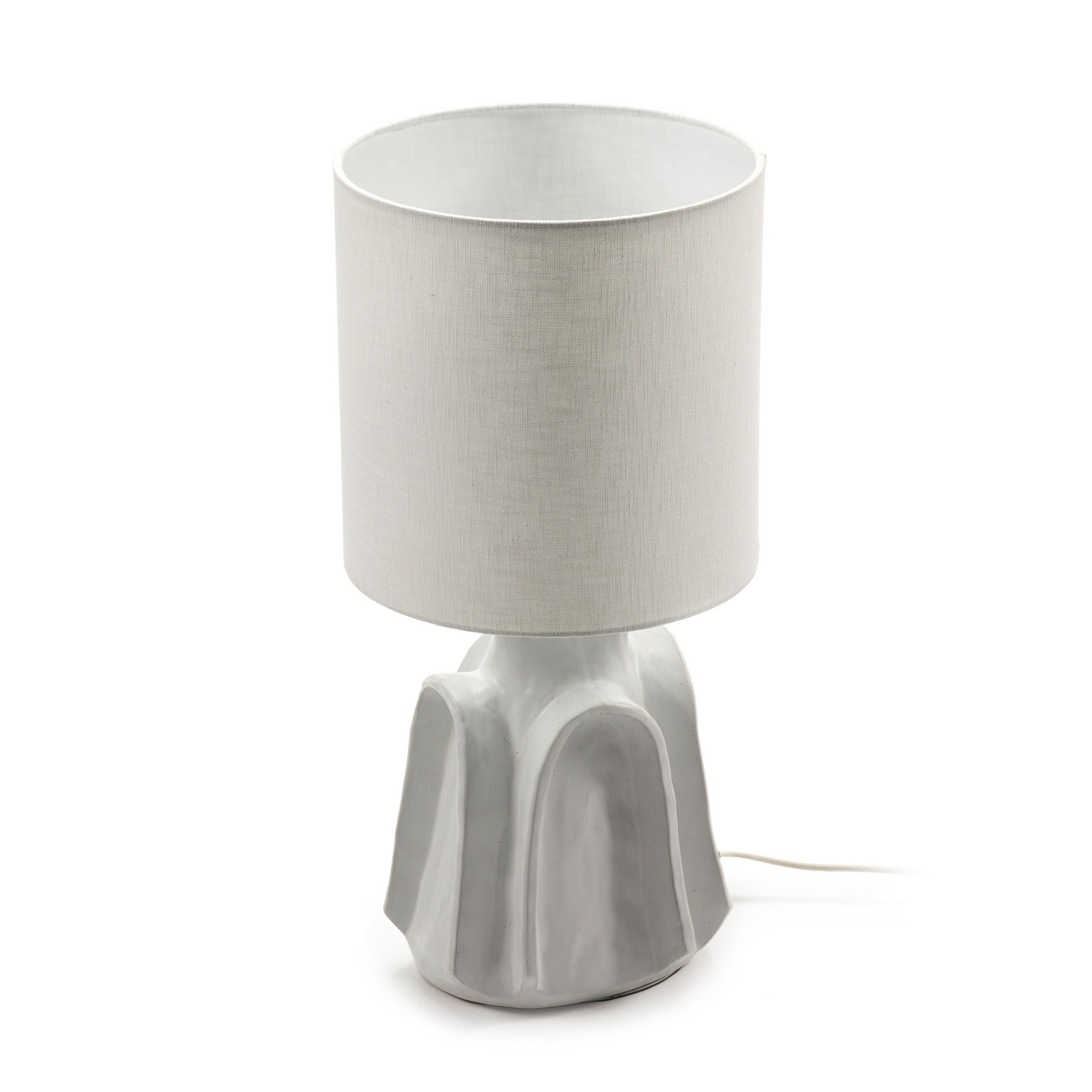 WHITE BILLY 02 bordlampe, stentøj, tekstil, E27 – Serax WHITE BILLY 02 bordlampe, stentøj, tekstil, E27 – Serax
