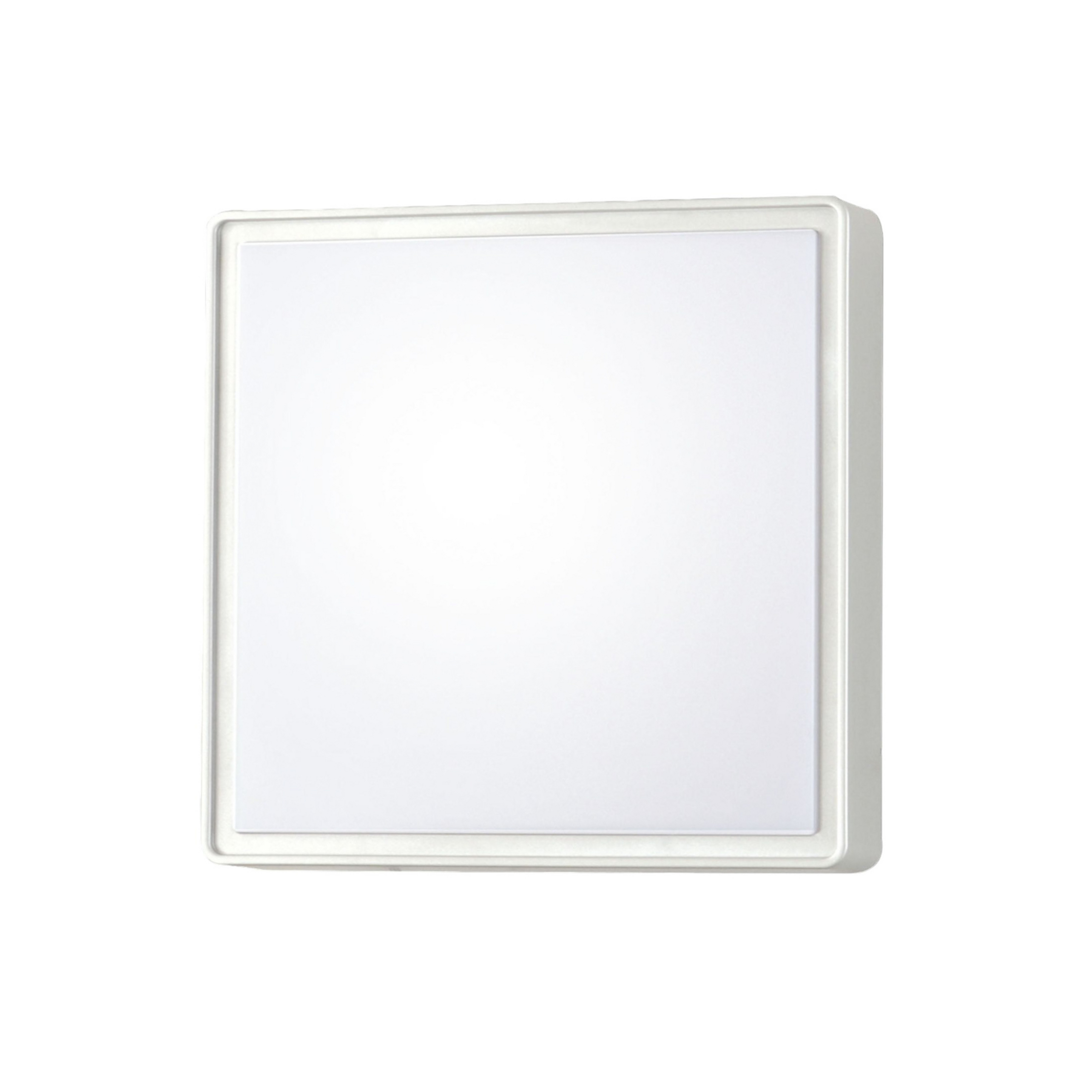 Applique murale Oban, 30 cm x 30 cm, 2 x E27, blanc, IP65
