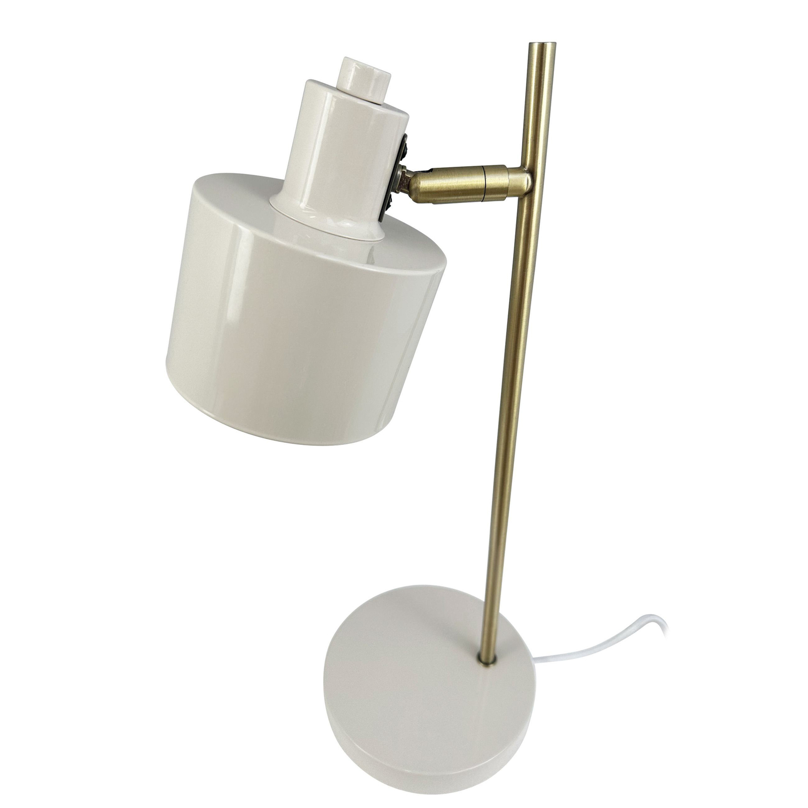 Dyberg Larsen Ocean bordlampe, beige, højde 43 cm, metal