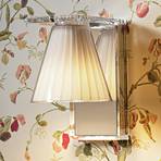 Kartell Light-Air sienas lampa ar auduma abažūru