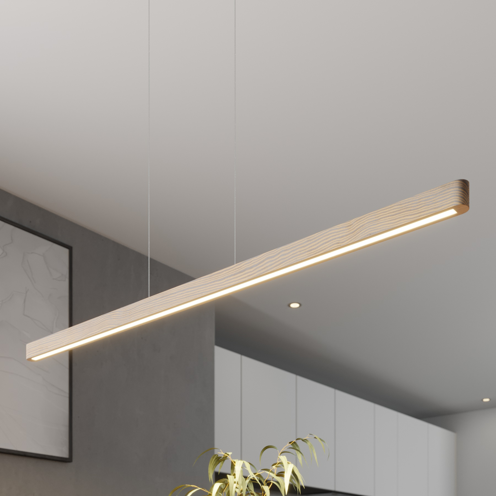 Forrestal LED függő lámpa, hossza 120 cm