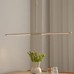 UMAGE LED závesné svietidlo Omni, mosadzová farba, dĺžka 107 cm, 2-pl.