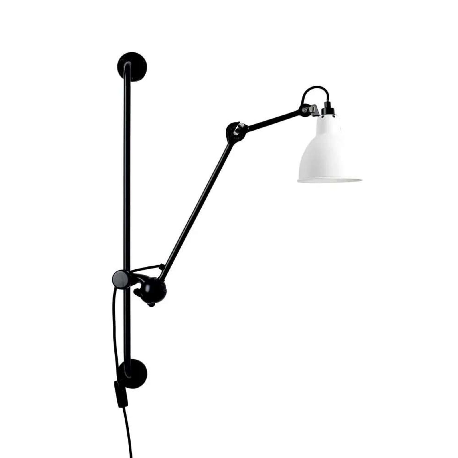 210 Zidna lampa Crna/Bijela - Lampe Gras