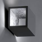 ICONE Cubò LED seinavalgusti, 10 W, titaan/hõbe