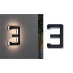 Paulmann LED solar house number 3