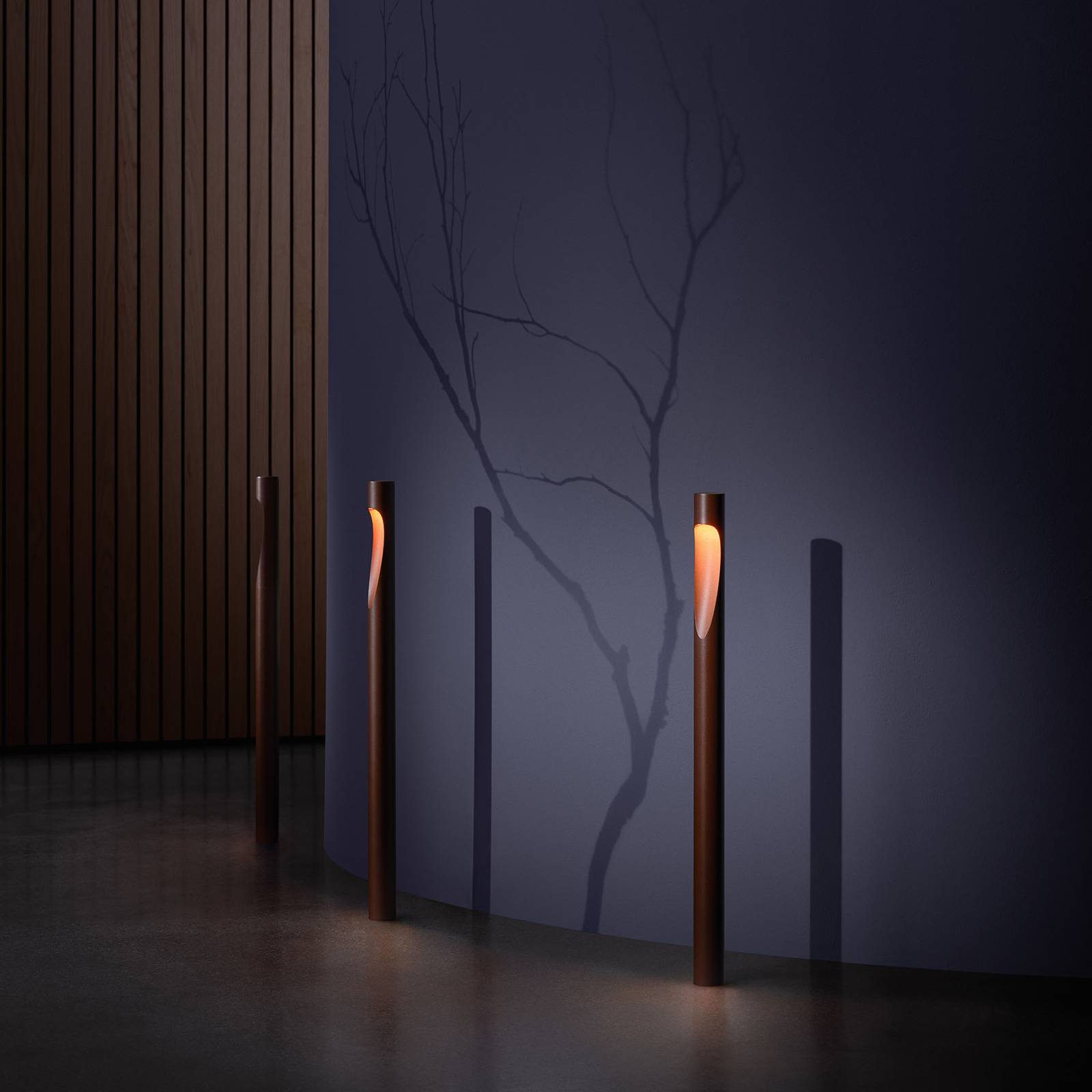Louis Poulsen słupek oświetleniowy Flindt, 927, corten 70 cm podstawa 24 V