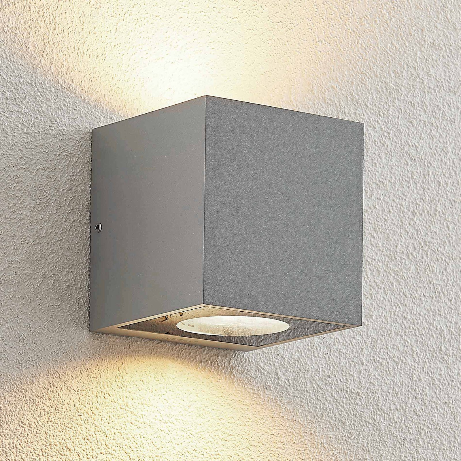 Arcchio Tassnim LED wall light silver 2-bulb, die-cast aluminium, GX53, 12 W, energy efficiency: A++, W: 12 cm, H: 12.5 cm