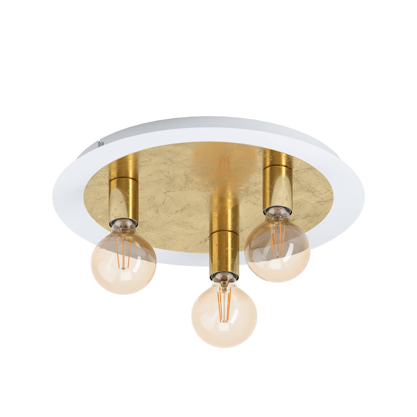 LED-Deckenleuchte Passano 3fl. gold günstig online kaufen