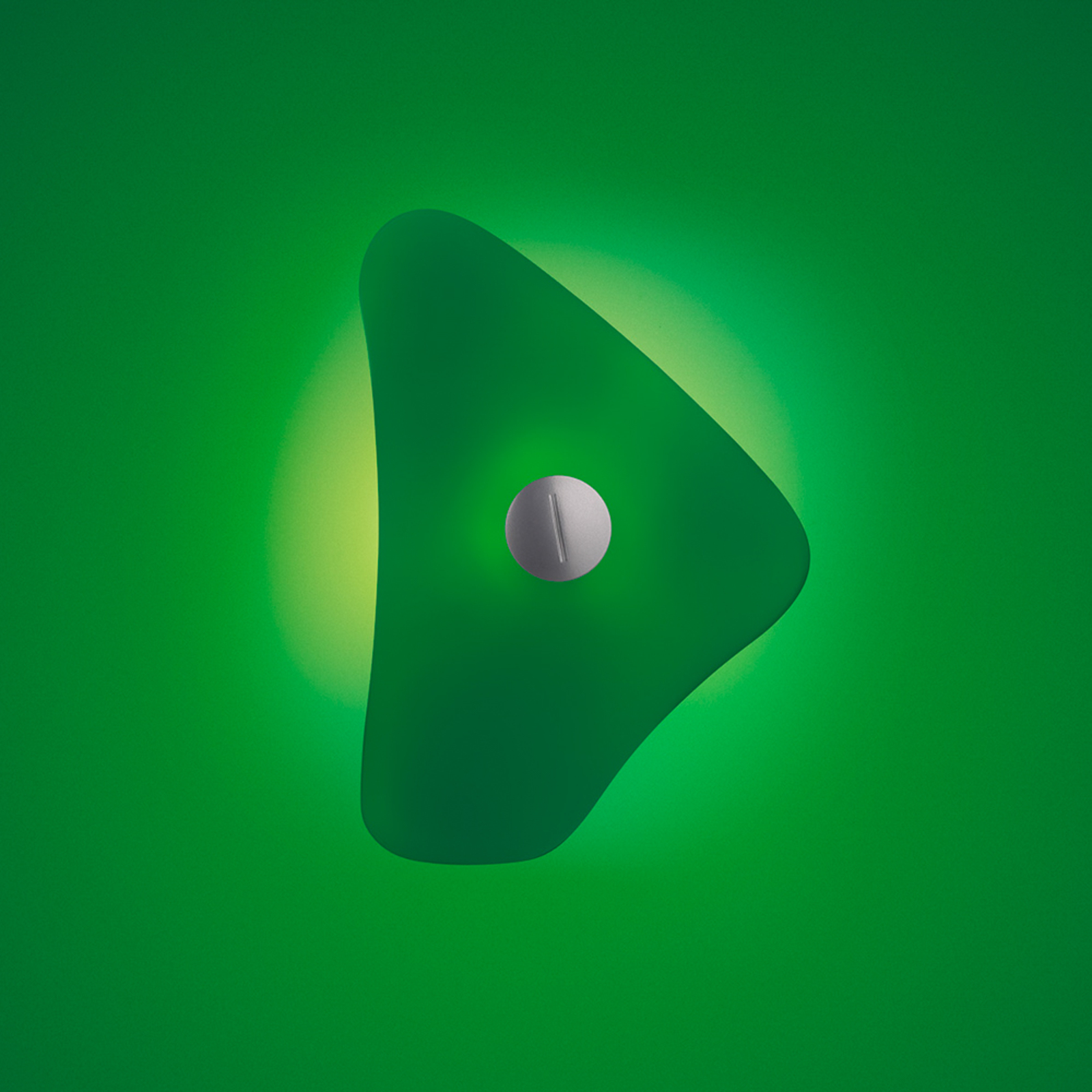 Foscarini Bit 4 væglampe med glasdiffusor, grøn