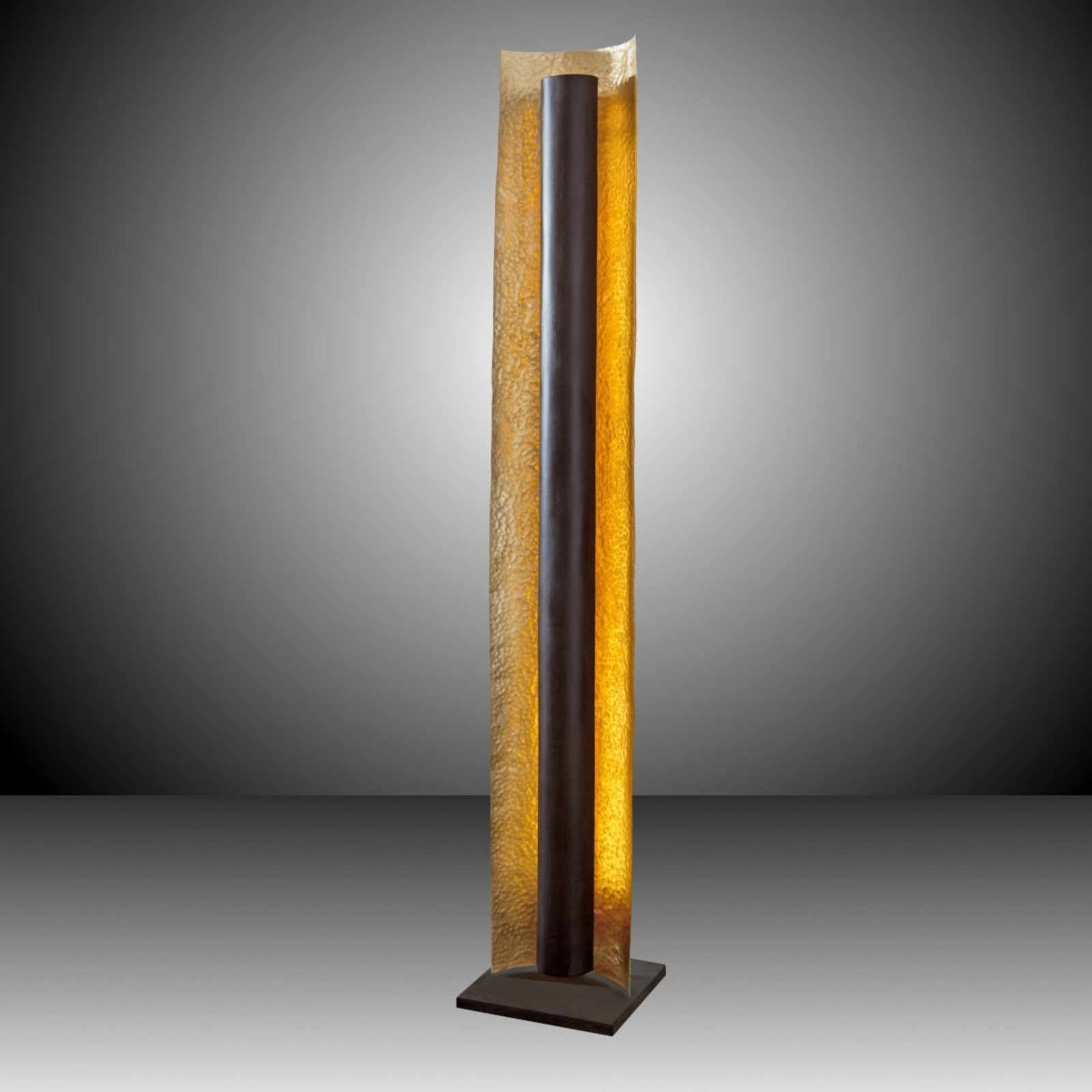 J. Holländer Large designer floor lamp Utopistico II, for Living / Dining Room, Iron, G5, 35 W, energy efficiency: A++, W: 27 cm, H: 174 cm