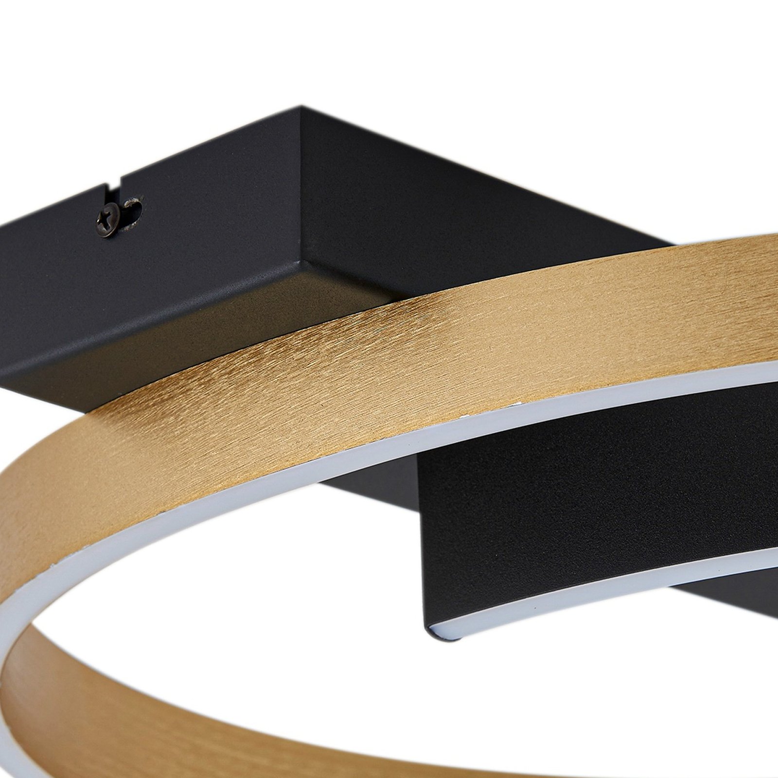 Natsuma LED Ceiling Lamp Black/Gold - Lucande