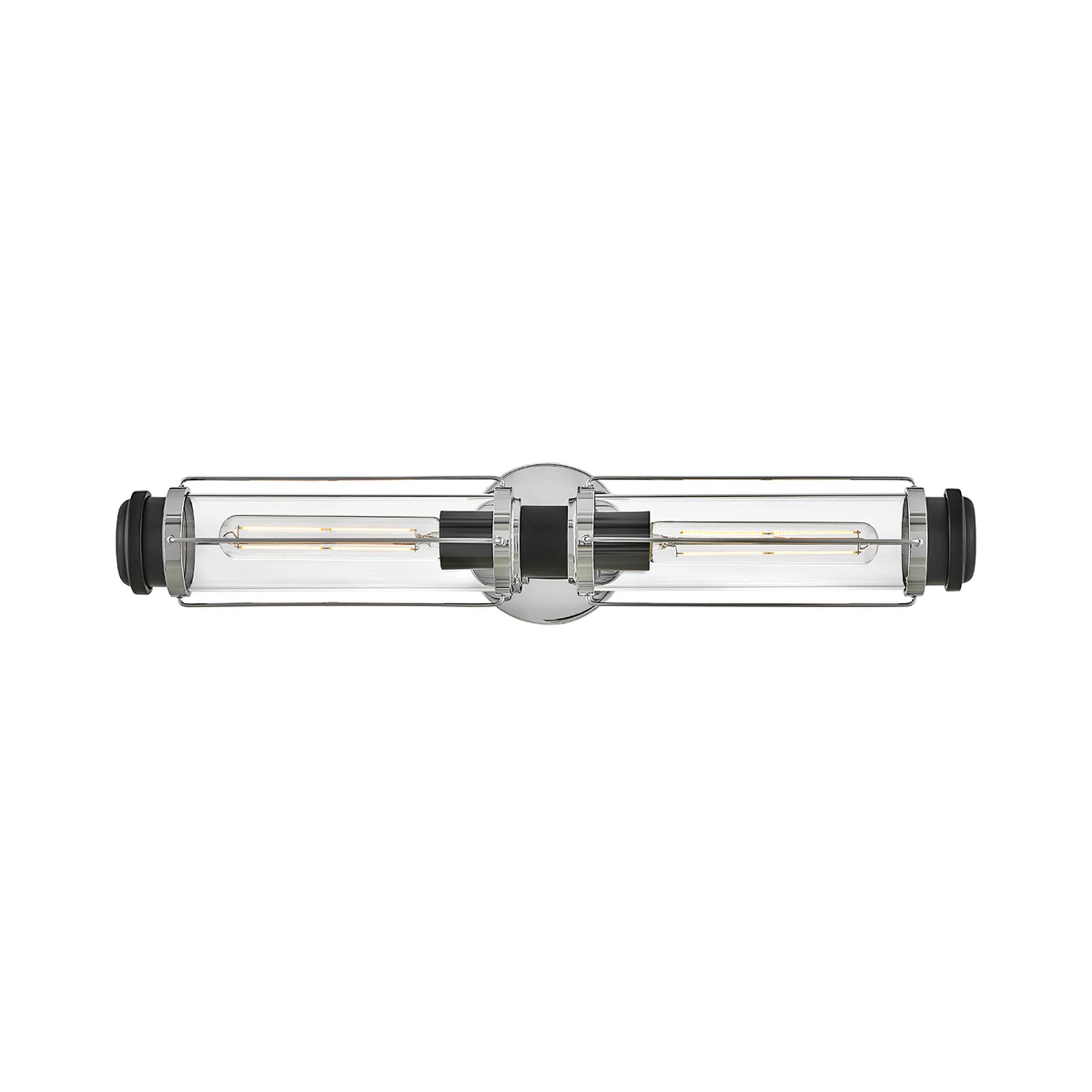 Applique murale pour salle de bain Masthead, chrome, à 2 lampes, hauteur 61 cm,