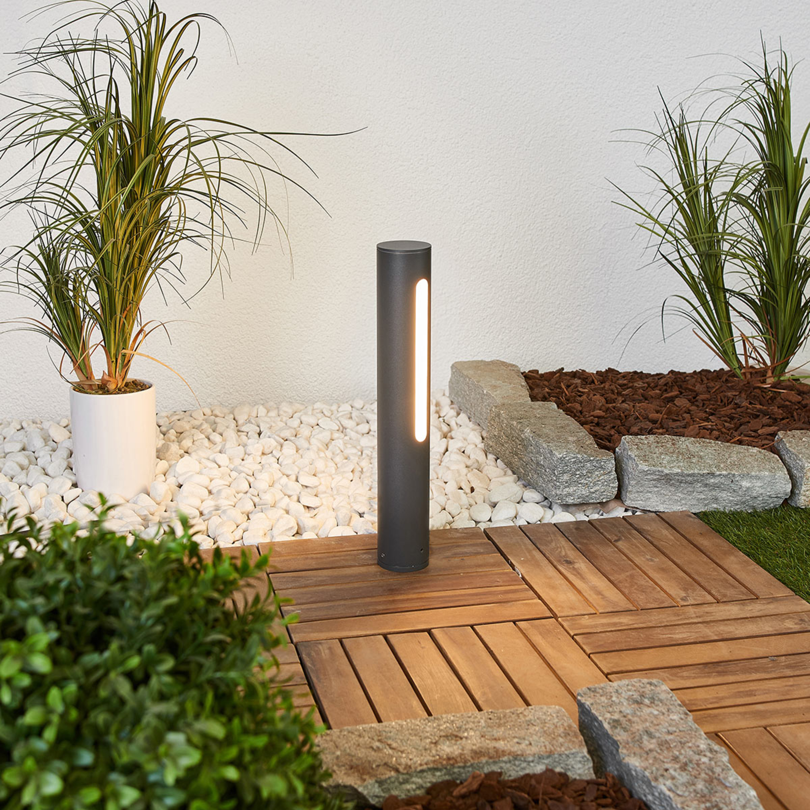 Tomas lampione a LED grigio scuro