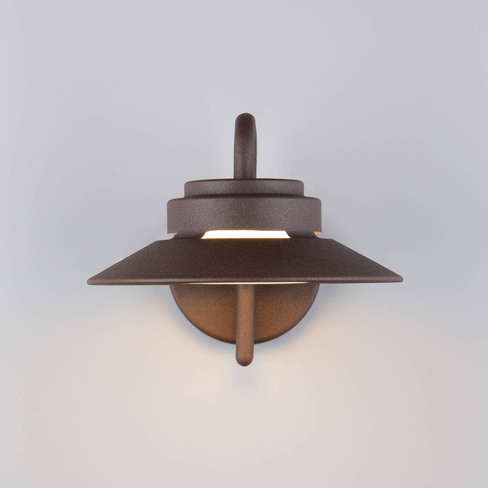  Trio Lighting Außenwandlampe Atrato, Rostfarben, ø 20 Cm, Metall 