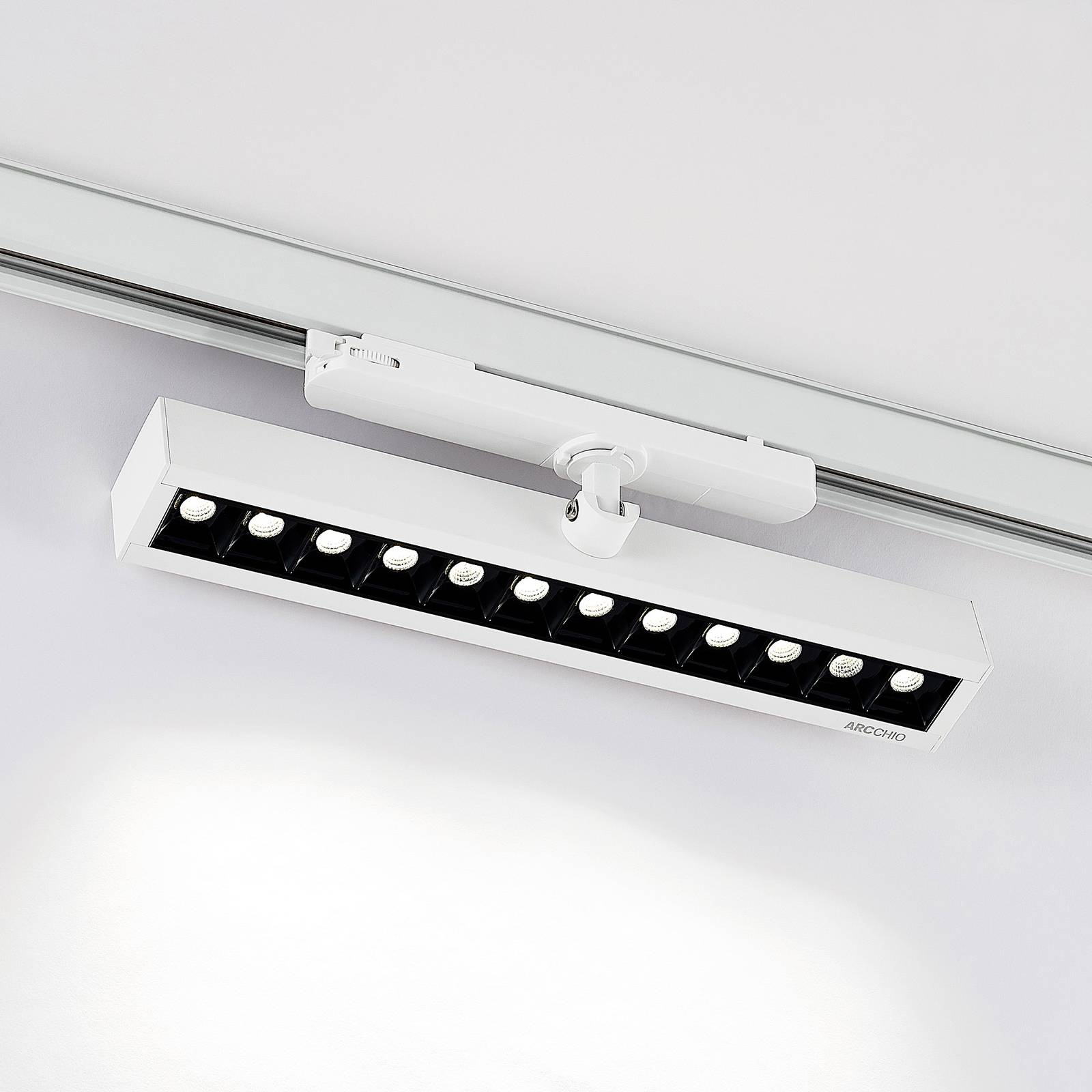 Arcchio Millay spot sur rail LED blanc 4 000 K