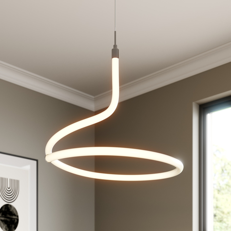 Lucande Serpentina LED-Hängelampe, dimmbar