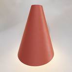 Vibia I.Cono 0720 wandlamp, 28 cm, rood-bruin