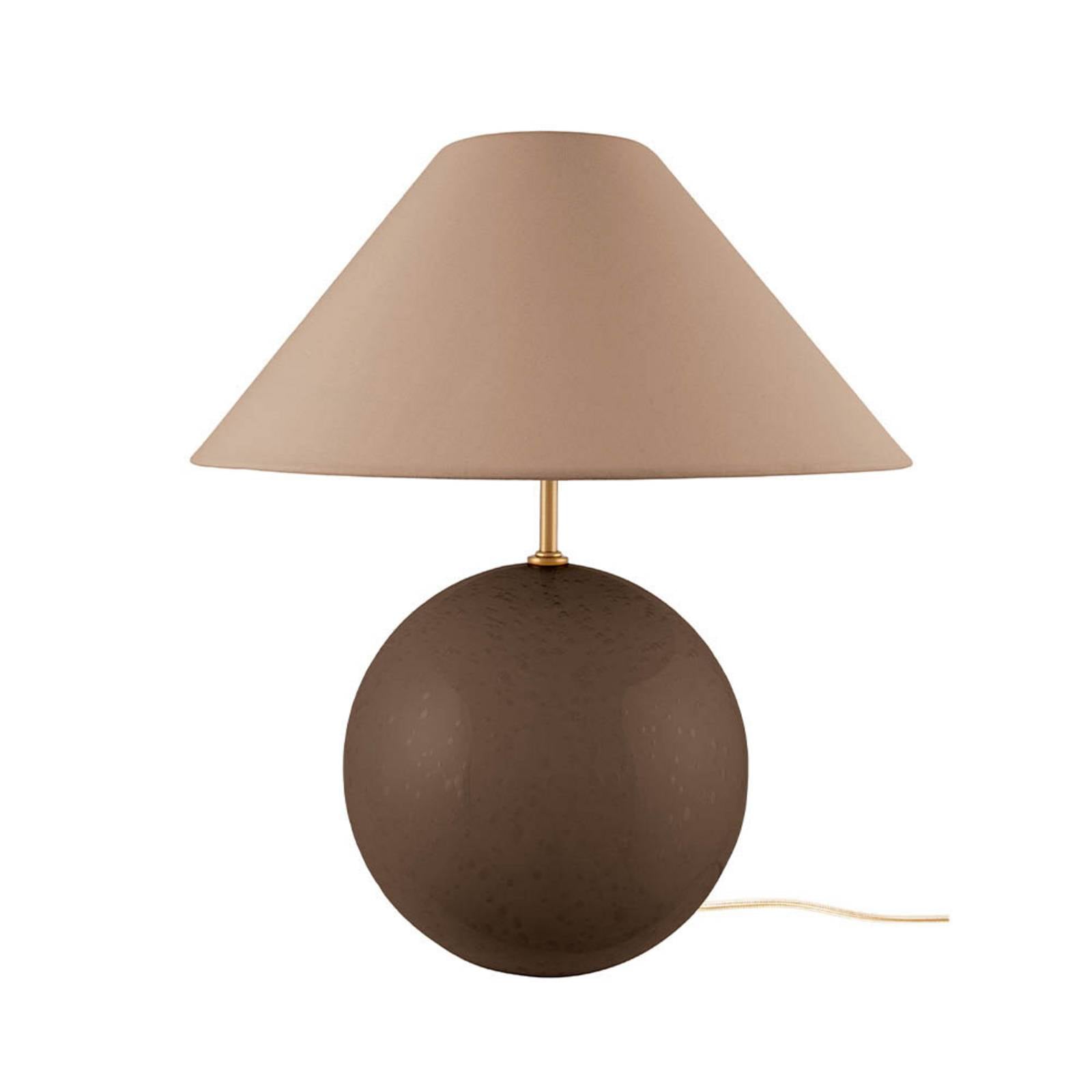 Globen Lighting Tischleuchte IRIS, braun, Höhe 39 cm