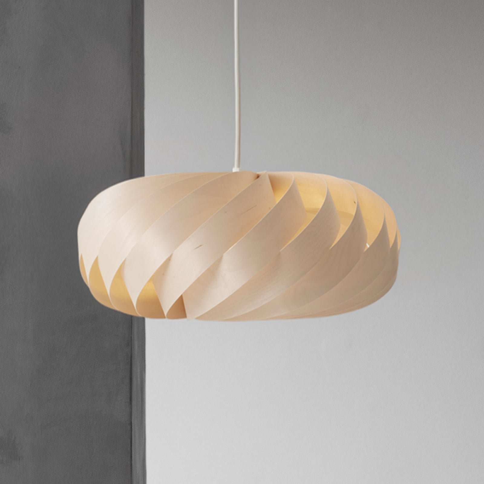 Lampada a sospensione Tom Rossau TR5, Ø 40 cm, colore naturale, legno di betulla