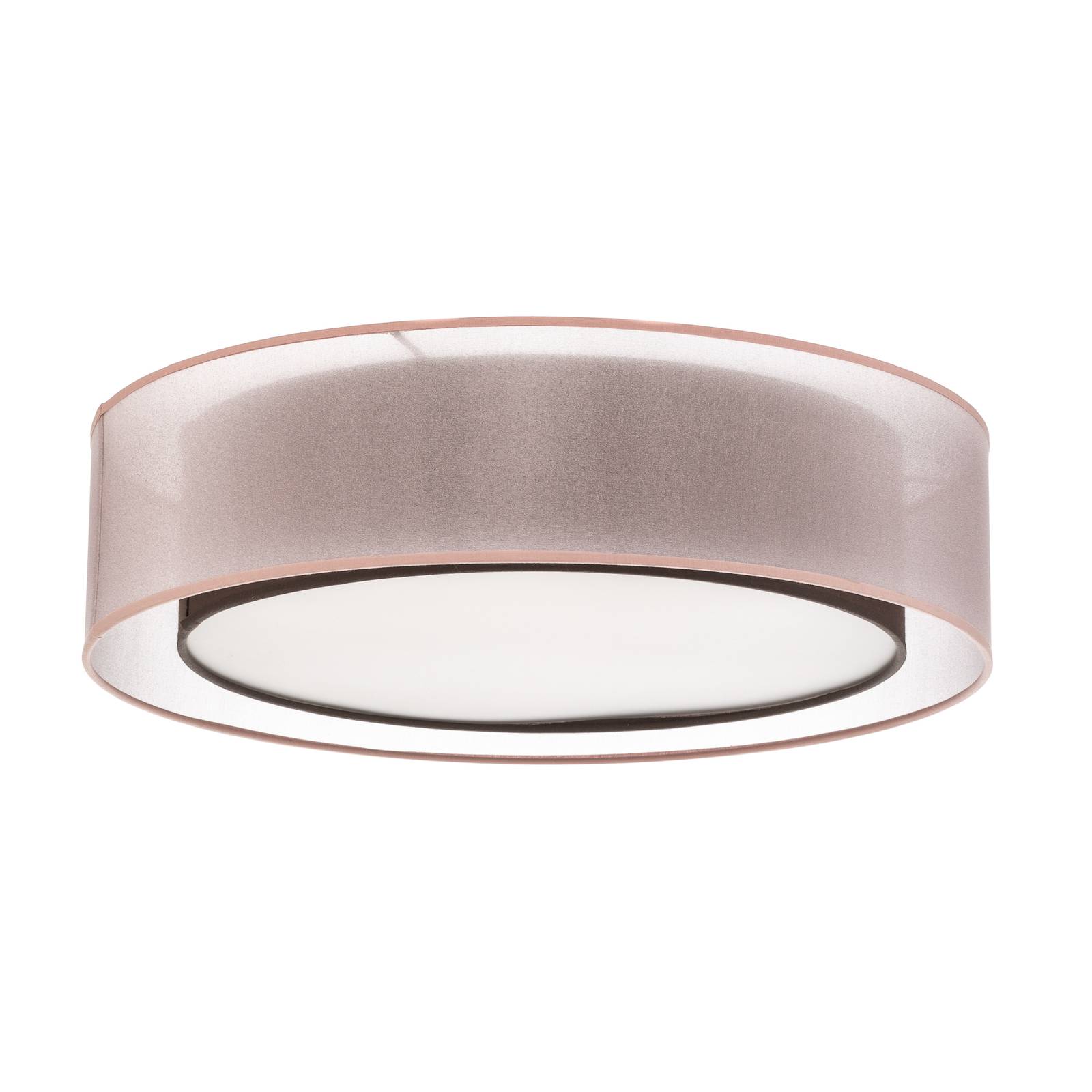 Euluna Tibu Deckenlampe, Textil, Ø50cm, erdfarben