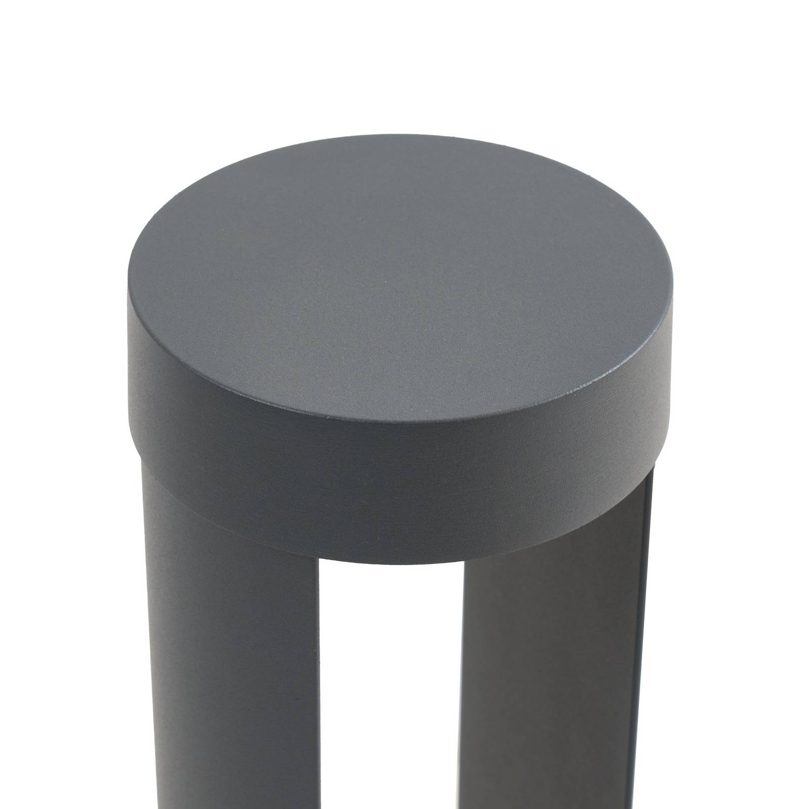 Lindby słupek oświetleniowy LED Soriq, antracyt, wysokość 75 cm, IP54