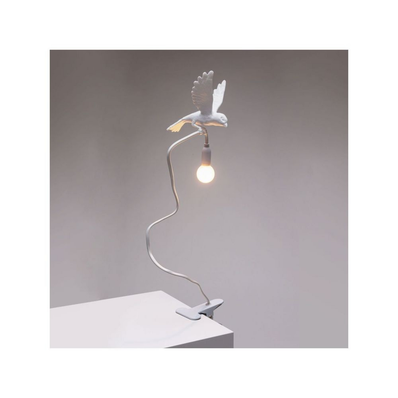 Sparrow Landing Lampă cu Clips White - Seletti