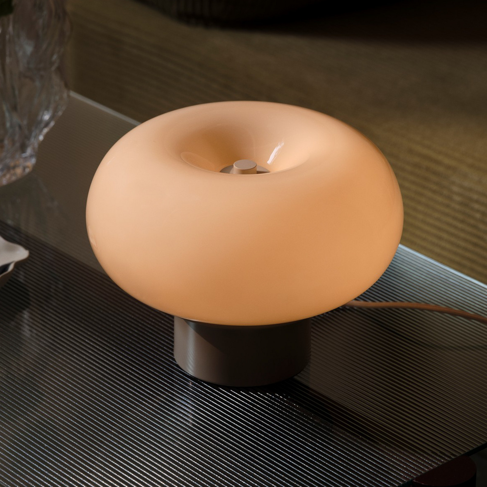 Nordlux Lampa de masă Malti sticlă bej Ø 275 cm E27 - Camera de zi / sufragerie