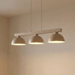 Hängeleuchte Oslo, sandfarben, 3-flammig, 118 cm lang, E27
