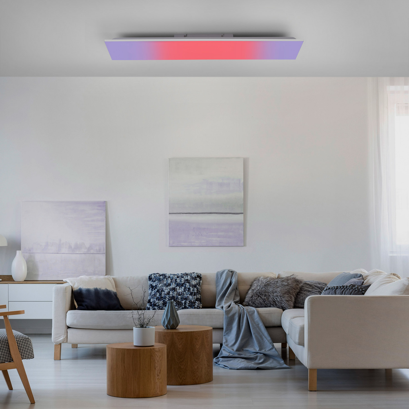 Φωτιστικό οροφής LED Yukon 100x25cm, RGB/CCT