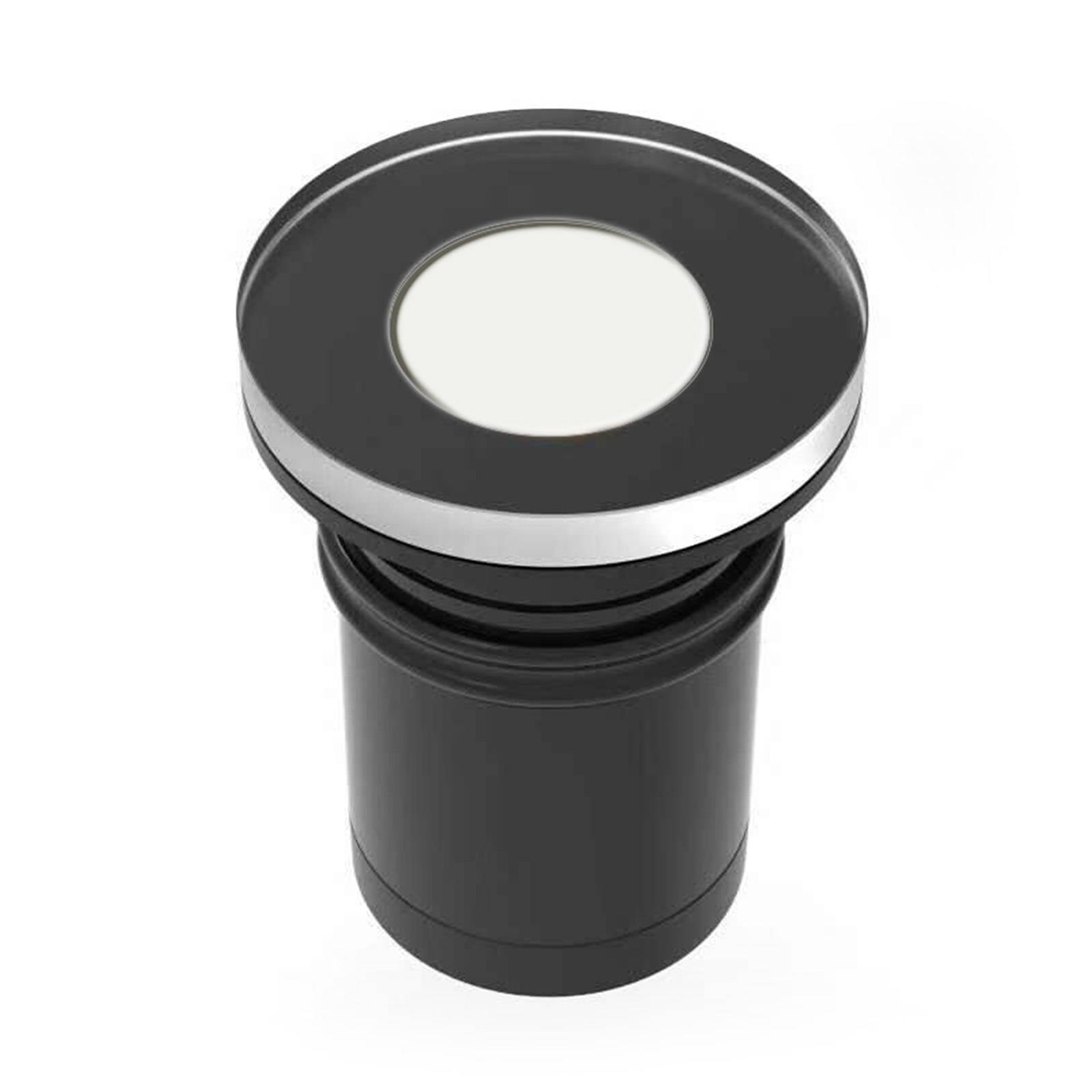 Arcchio Gerrie LED recessed light Ø 5.5 cm milky - Recessed Light Round - Recessed Floor Light - Modern - Black