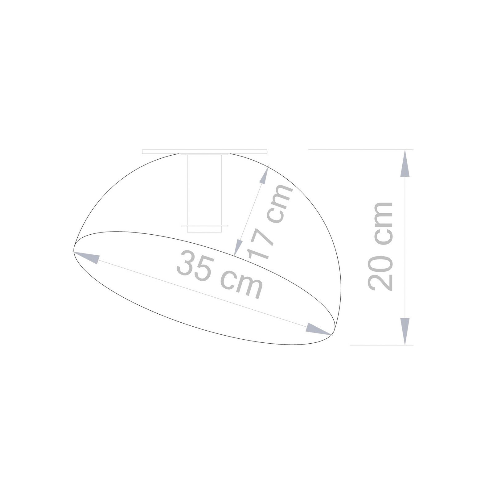 SIGMA Plafonieră Sfera Ø 35cm negru/auriu - Camera de zi / sufragerie - Modern - negru auriu - Metal