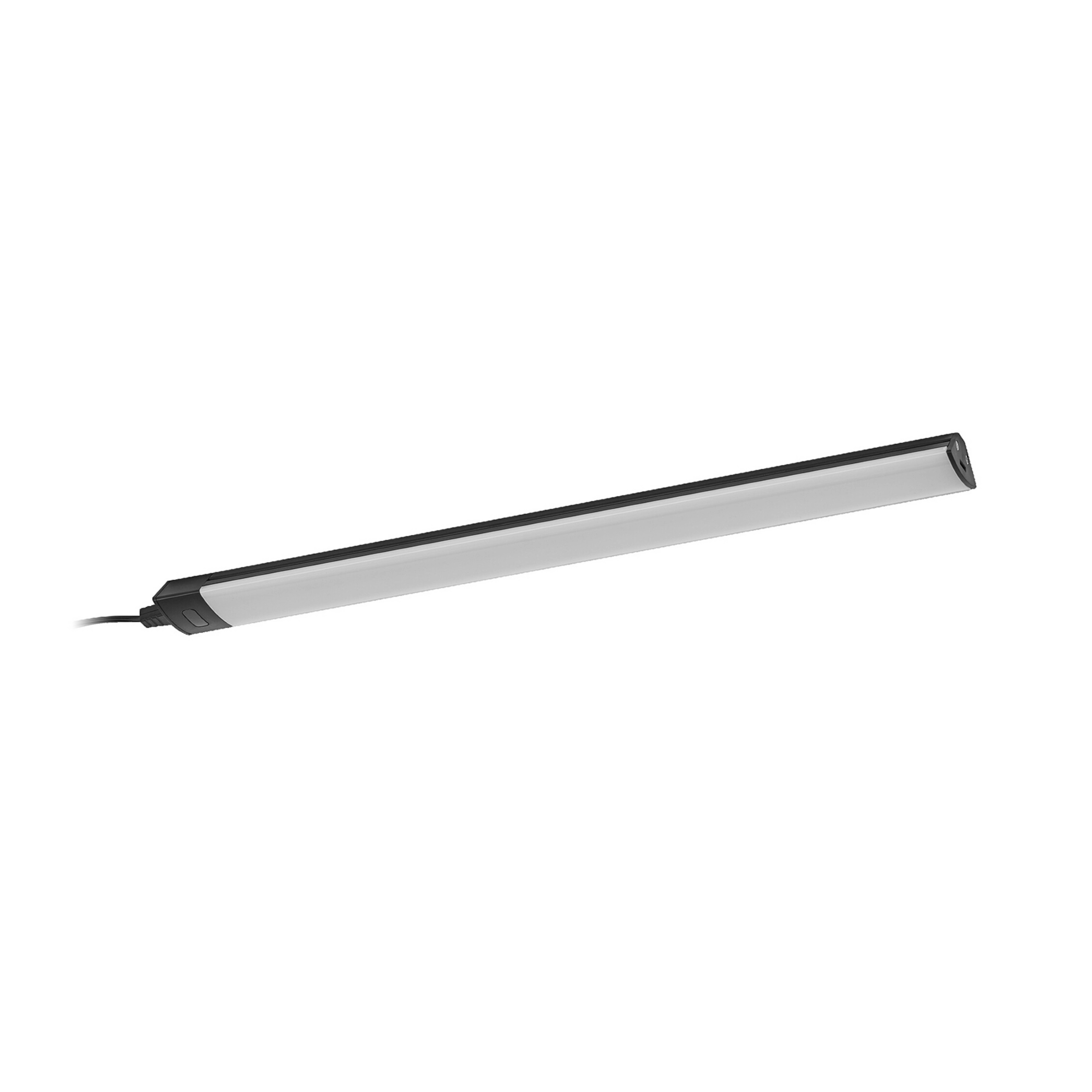 Lampe sous meuble LED OSRAM Linear Angle, noire, capteur, 35 cm