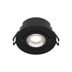 Arcchio LED stropné svietidlo Eliar round black CCT otočné